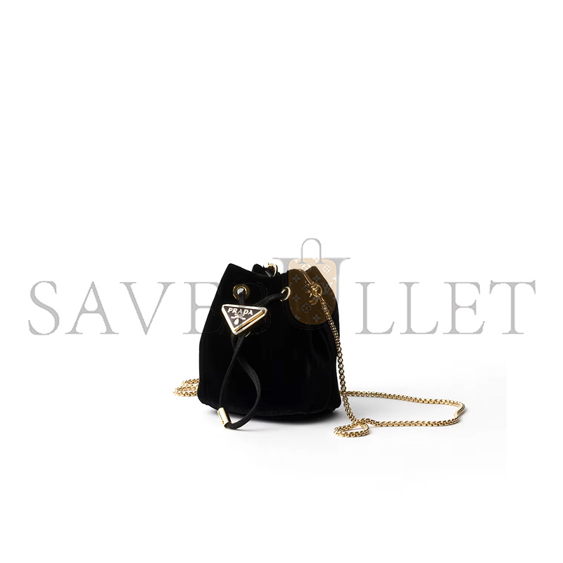 Pra*a velvet mini pouch 1nr016 (12*9*6cm)